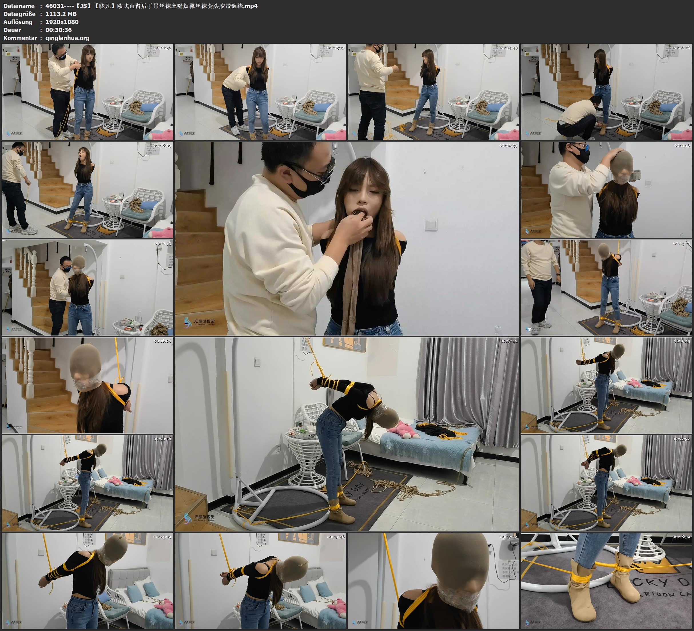 46031----【JS】【晓凡】欧式直臂后手吊丝袜塞嘴短靴丝袜套头胶带缠绕.jpg