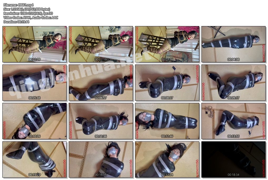 49661----【悦感日记】小美蛇系胶带捆缚睡袋6cm大直径口球堵嘴无内凸点关灯放置过夜.jpg