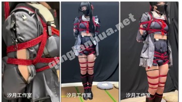 【汐月原创】千咲绞刑放置，强制垫脚只能缓解些许窒息感。无助挣扎喘息，呼吸被掌握在一个小小的遥控手里